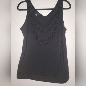 Black Apostrophe Tank Top